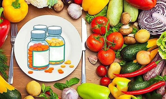 Vitamine in Produkten zur Steigerung der Potenz